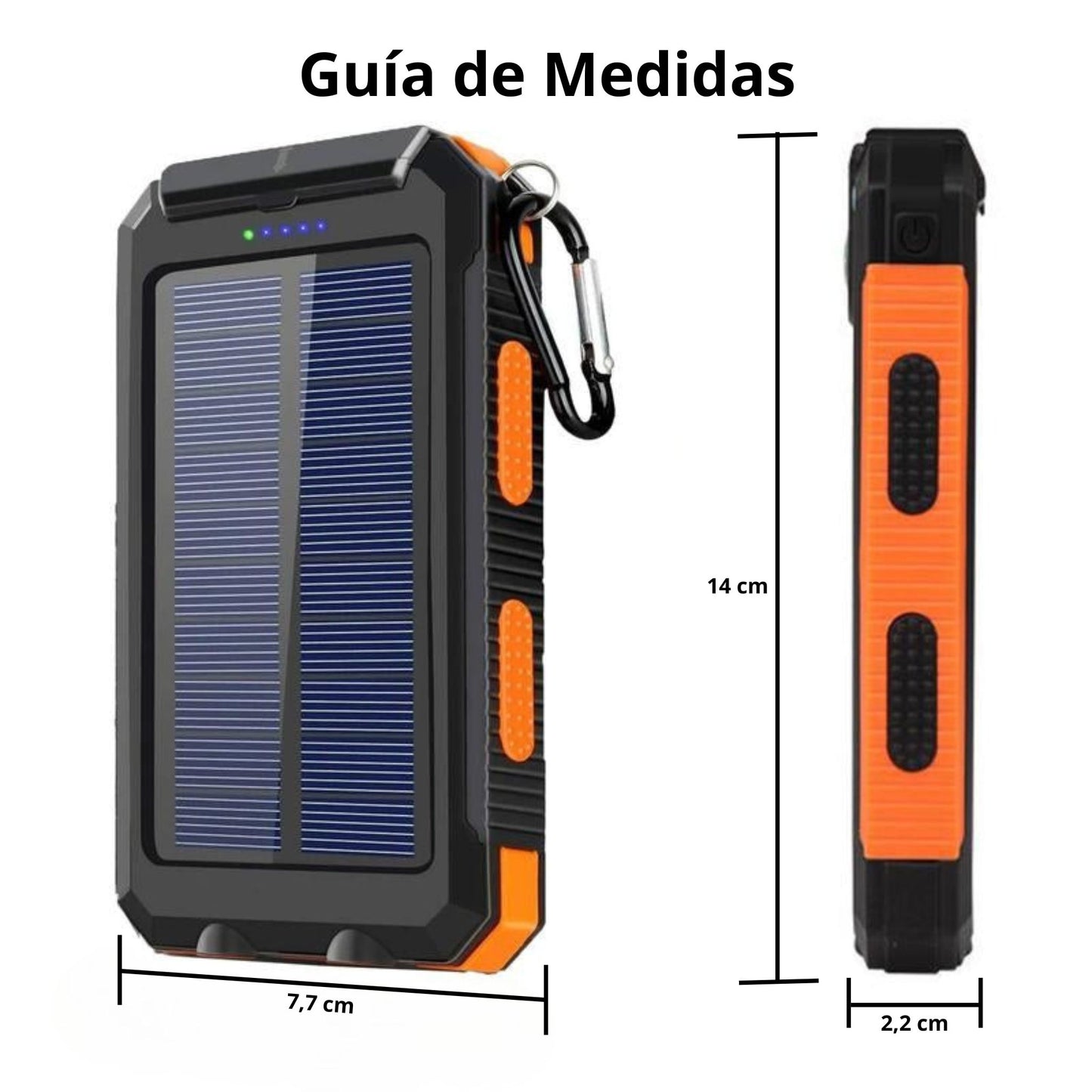 Cargador Solar Portátil para dispositivos móviles